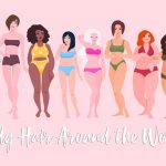 illustraction of nine different women in bikinis