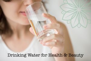 drinking water with glass