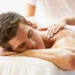 medicine man shoulders massaged