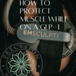 Woman using the EmSculpt Neo to keep muscle tone during the loss progress and muscle support